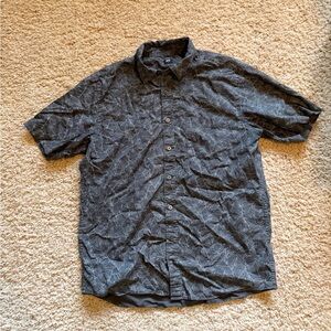 Men's Grey Patterned Shirt - Uniqlo